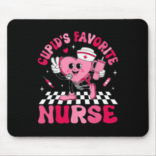 Cupids Favorite Nurse Bougie Valentine Candy Heart Mouse Mat