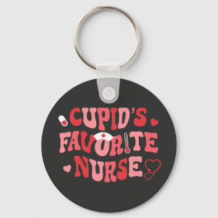 Cupids Favorite Nurse Key Ring