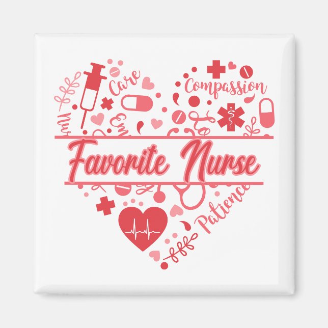  Cupids Favorite Nurse Magnet (Front)