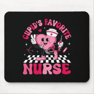 Cupids Favorite Nurse Valentine Candy Heart Nurse Mouse Mat
