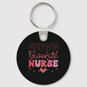 Cupid's Favorite Nurse Valentines Day Valentine Er Key Ring