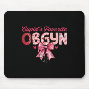 Cupid's Favorite Ob-gyn Coquette Stethoscope Ob Nu Mouse Mat