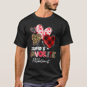 Cupid's Favorite Phlebotomist Valentine Phlebotomy T-Shirt