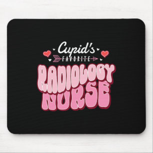 Cupid's Favorite Radiology Nurse Valentine's Day H Mouse Mat