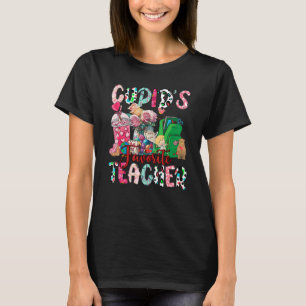 Cupid's Favorite Teacher Happy Valentines Day Retr T-Shirt
