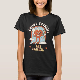 Cupid's Favorite Teacher Teacher Cute Groovy T-Shirt