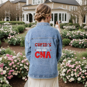 Cupid's Favourite CNA: Nursing Heroes Appreciation Denim Jacket