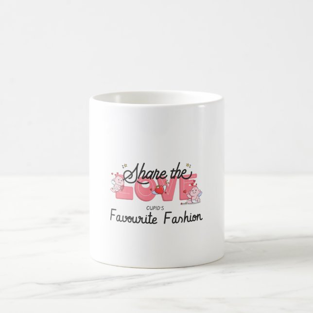 Cupid's favourite fashion Valentines  Coffee Mug (Center)