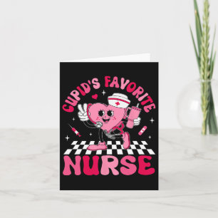 Cupids Favourite Nurse Bougie Valentine Candy Hear Card
