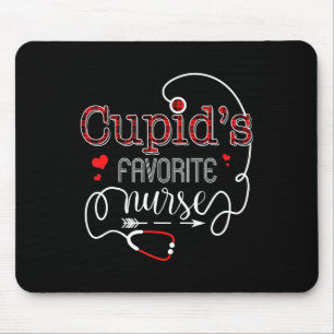 Cupid's Favourite Nurse Valentine Day Nursing Medi Mouse Mat
