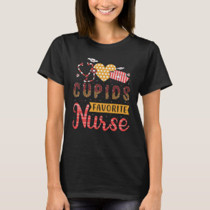 Cupid's Favourite Nurse Valentines Day Medical Nur T-Shirt