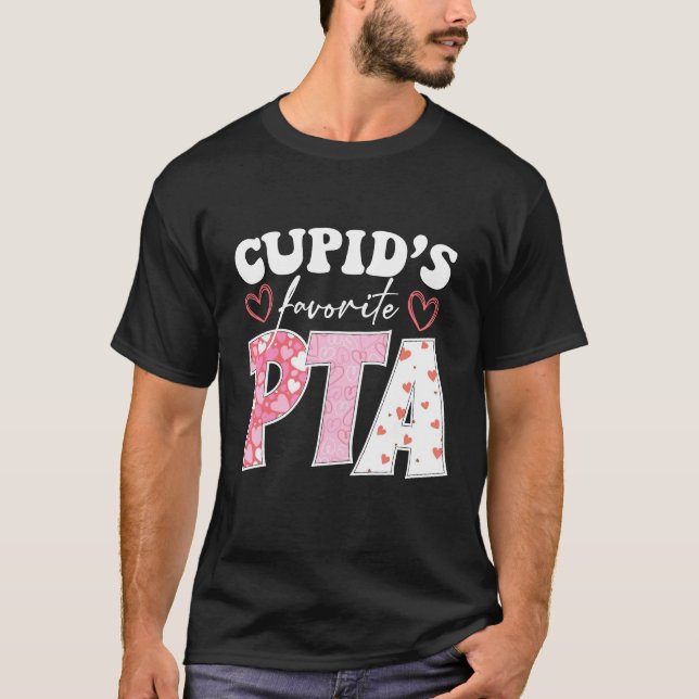 Cupid's Favourite PTA Physical Therapist Assistant T-Shirt (Front)
