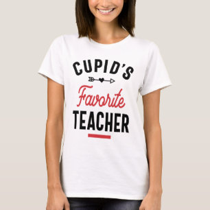 Cupids Favourite Teacher T-Shirt Valentines Day Sc