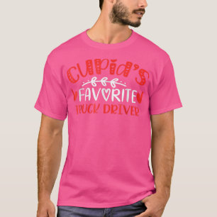 Cupid's Favourite Truck Driver Romance Couples Men T-Shirt