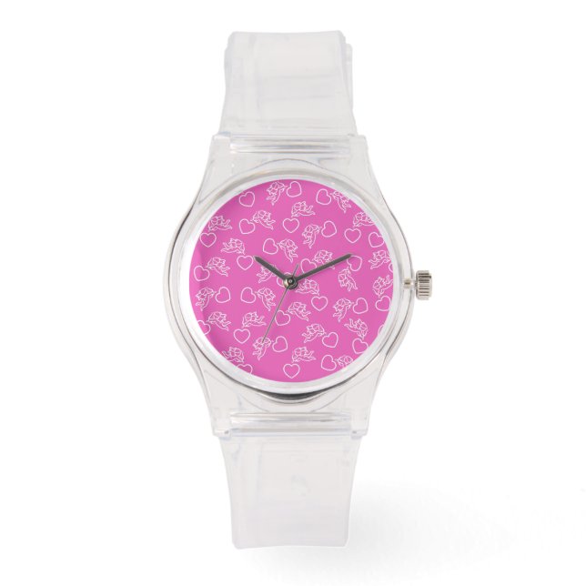 Cupids & Hearts custom colour watches (Front)