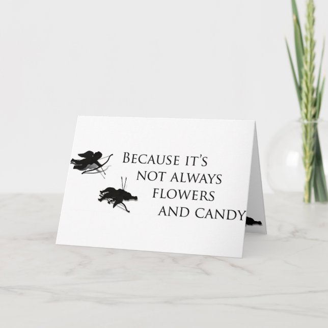 Cupid's Last Duel - Anti Valentine Holiday Card (Front)