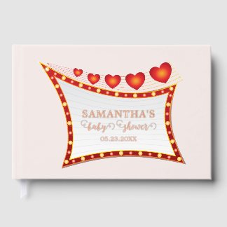 Cupid's Little Secret Valentine Baby Shower Guest Book