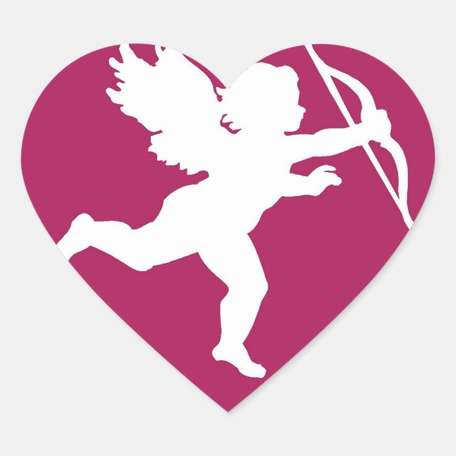 Cupid's Silhouette - Sticker (Front)