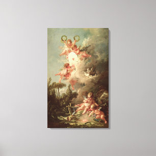 Cupid's Target, from 'Les Amours des Dieux' Canvas Print