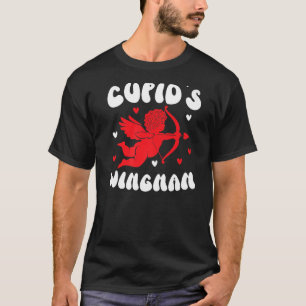 Cupid's Wingman Valentines Day Hearts Day Cupid Lo T-Shirt
