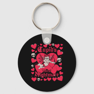 Cupid's Worst Anti Valentine Day  Key Ring