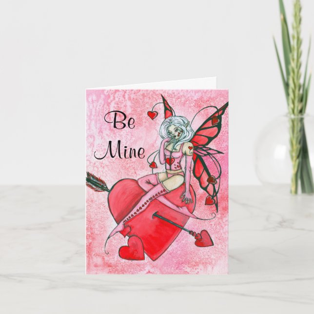 cupidslittlehelper, Be Mine Holiday Card (Front)