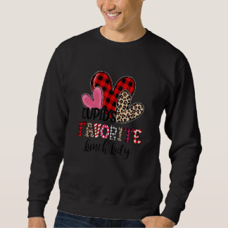 Cupidu2019s Favourite Lunch Lady Three Hearts Vale Sweatshirt