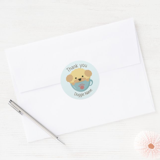 Cupoodle Classic Round Sticker (Envelope)