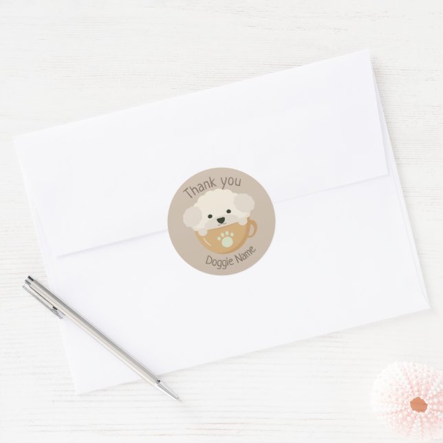 Cupoodle Classic Round Sticker (Envelope)