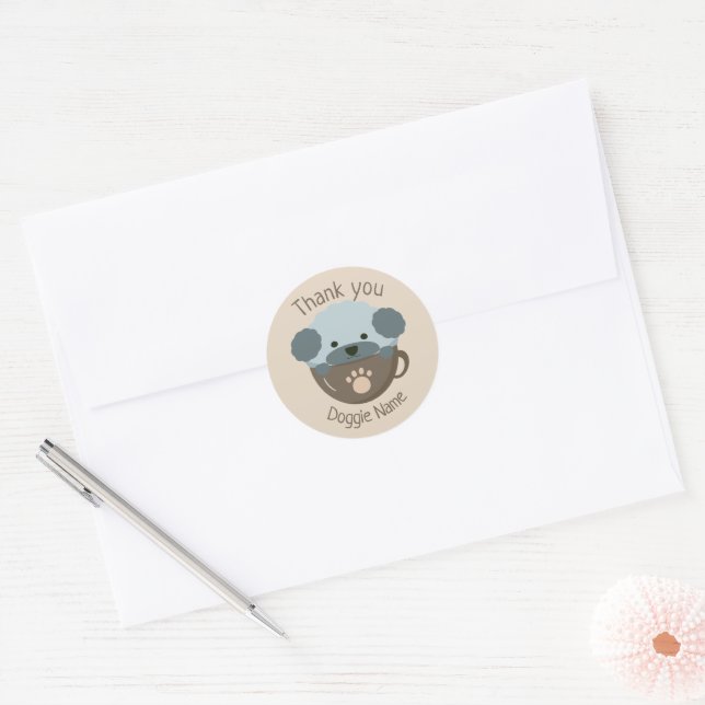 Cupoodle Classic Round Sticker (Envelope)