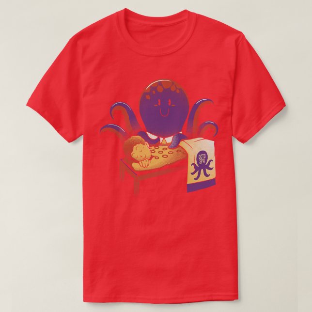 Cupping Therapy Octopus Massage by Tobe Fonseca T-Shirt (Design Front)