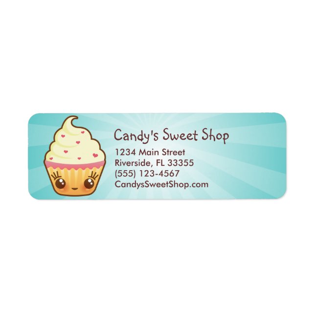 CuppyCake Address Label (Front)