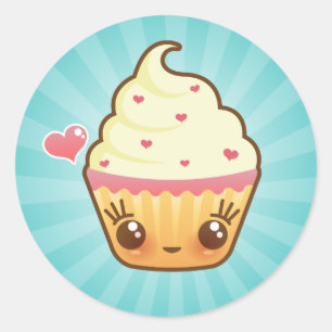 CuppyCakes Heart Stickers