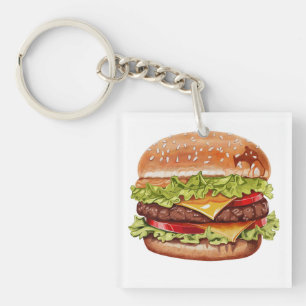 Cups burger key ring