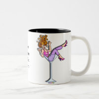 Cups, Mugs - Girl in a Martini Glass, Lil Red