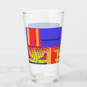 CUPS + Primary Colours Glass Cup