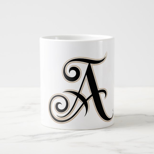 Cups white letters A  (Front)