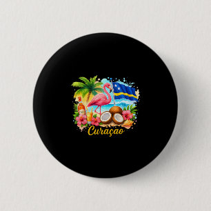 Curacao Caribbean Islands Travel Girls Trip Vacati 6 Cm Round Badge