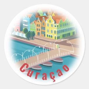 Curaçao Classic Round Sticker