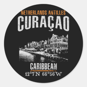 Curaçao Classic Round Sticker