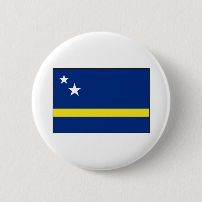 Curacao - Curacaoan Flag 6 Cm Round Badge (Front)