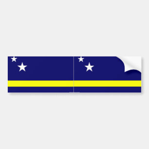 Curacao flag bumper sticker