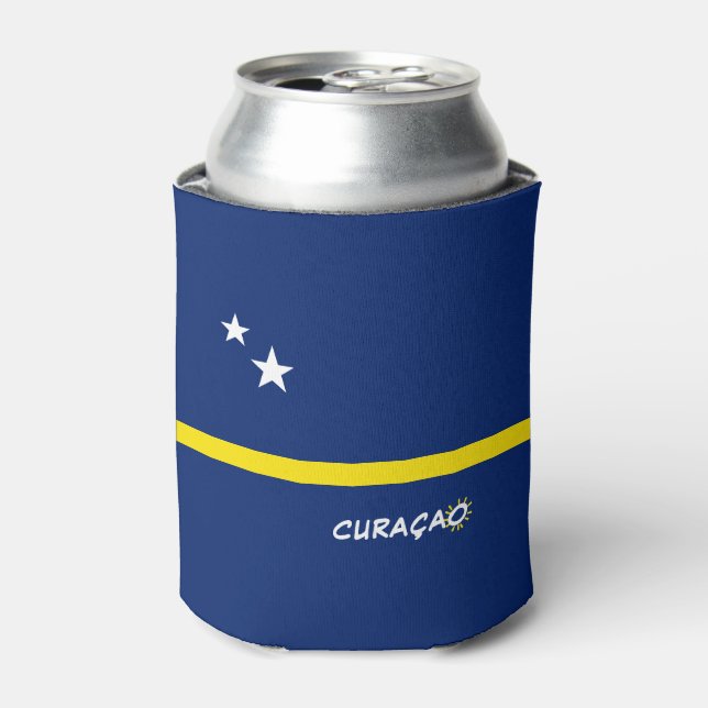 Curaçao Flag Can Cooler (Can Front)