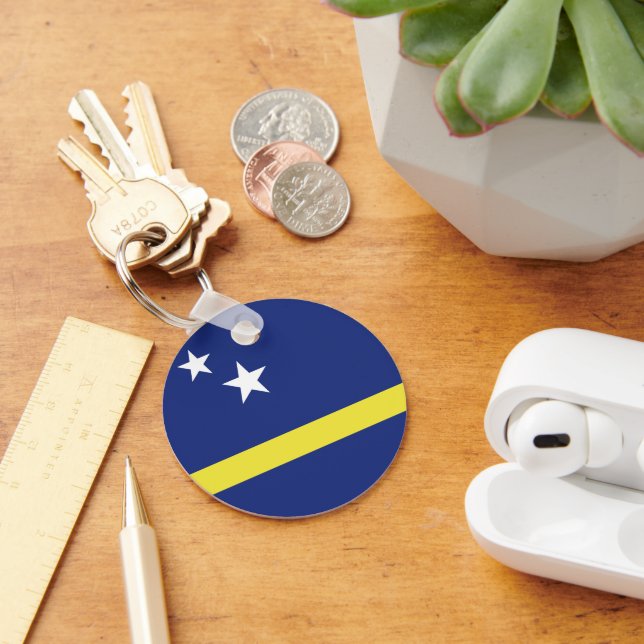 Curaçao flag key ring (Desk)