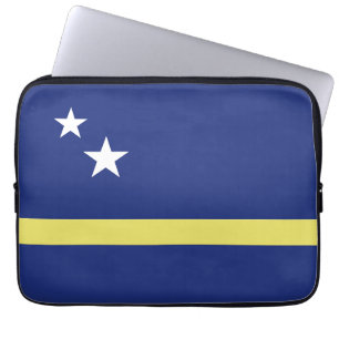Curaçao flag laptop sleeve
