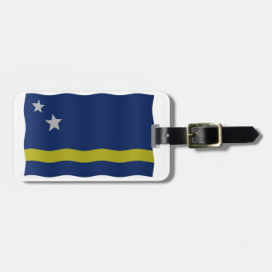 Curacao flag luggage tag
