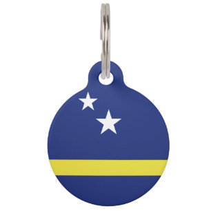 Curaçao flag pet tag
