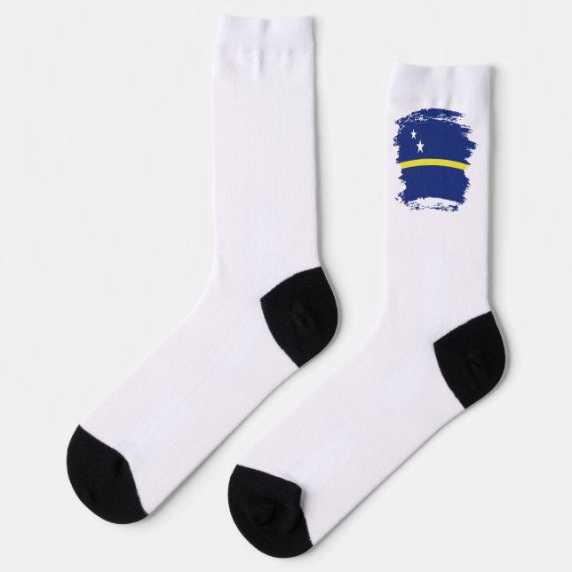 Curaçao flag socks (Left)