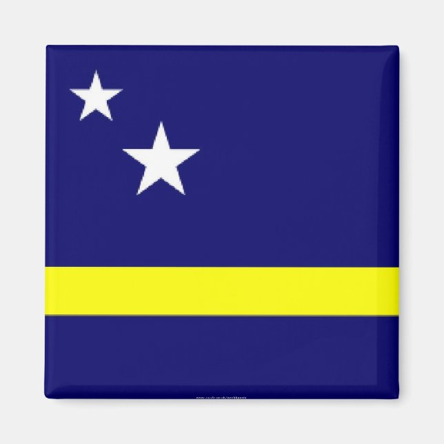 Curacao flag souvenir magnet (Front)