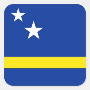 Curacao Flag  Square Sticker